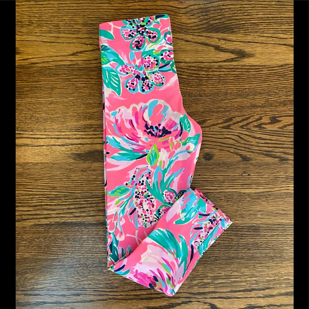 Lilly Pulitzer girls leggings size M VGUC